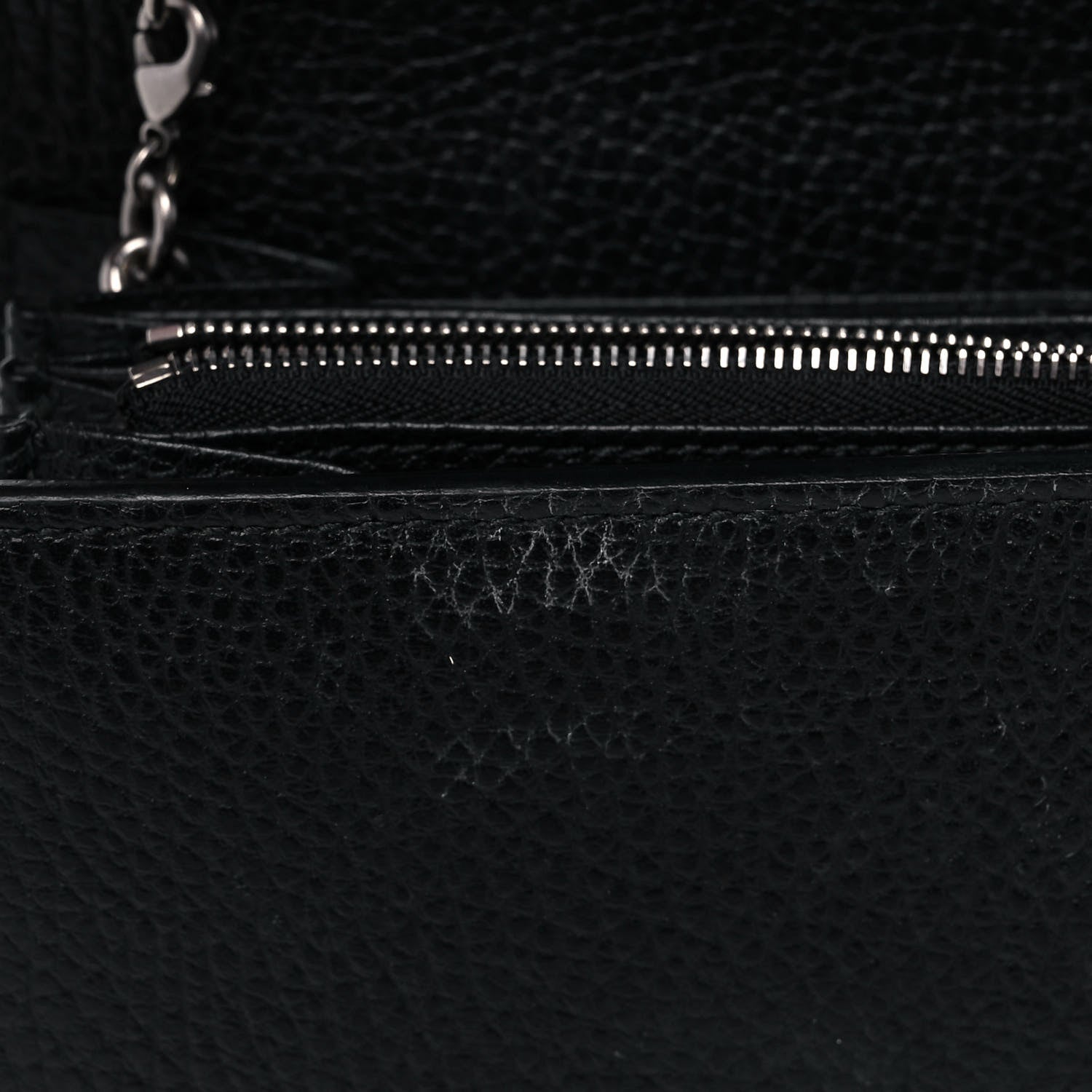 Gucci Calfskin Mini Dionysus Chain Wallet Black 12 of 13