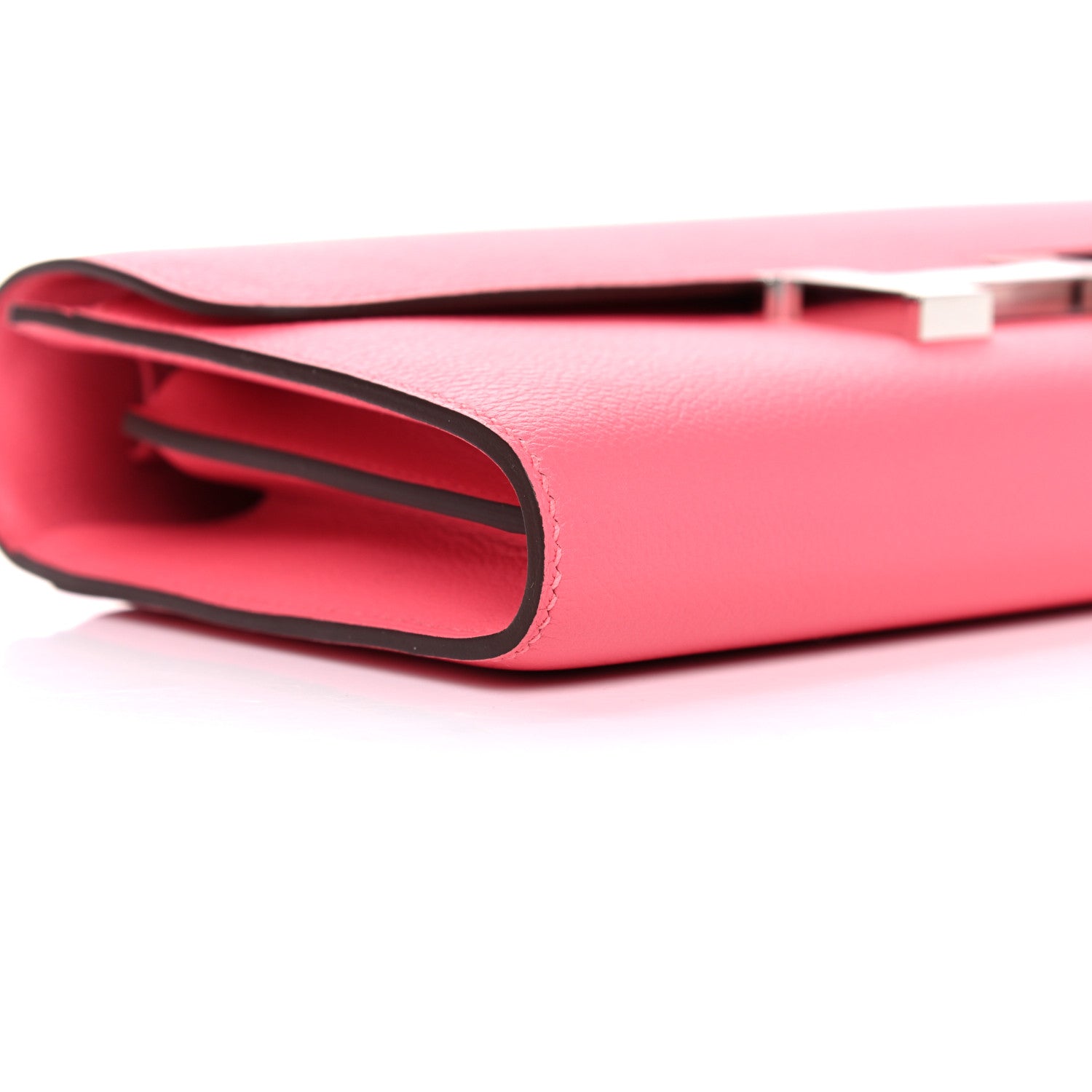 Hermes Evercolor Constance Wallet To Go Rose Azalee 7 of 11