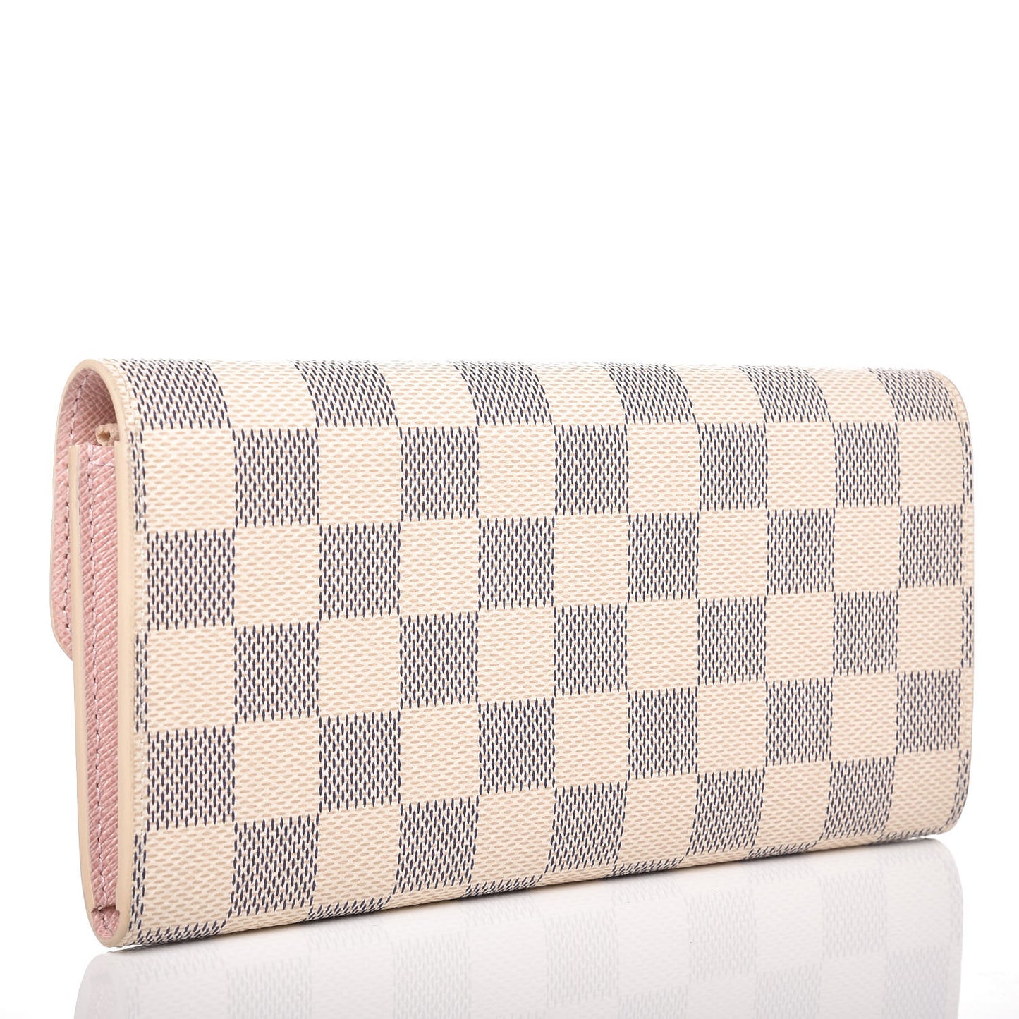 Damier Azur Emilie Wallet Rose Ballerine