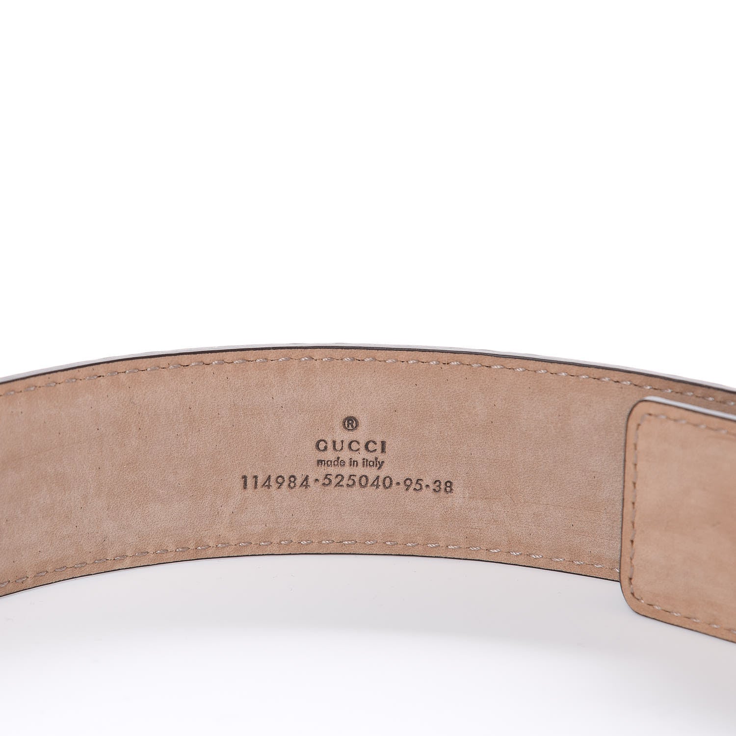 Gucci Guccissima Interlocking G Belt 95 38 Dark Brown 5 of 6