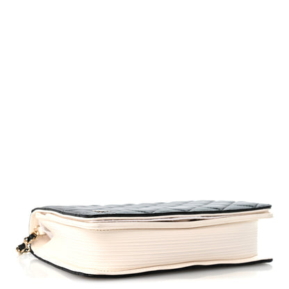 Chanel Lambskin Quilted Book Wallet On Chain WOC Black 4 of 12