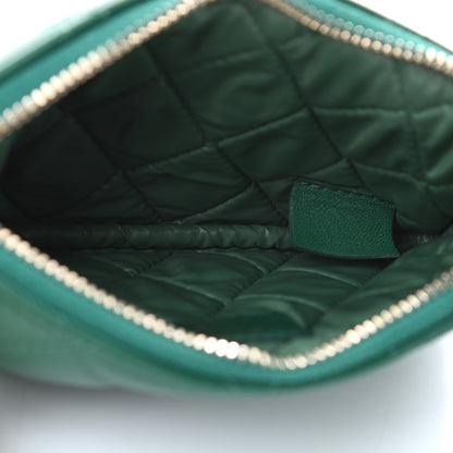 Chanel Lambskin Quilted Small Casino Cosmetic Case Green 5 of 7