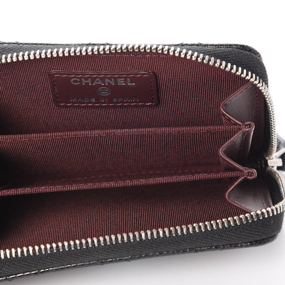 Chanel Caviar Quilted Zip Coin Purse Black 5 of 8