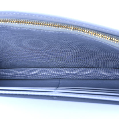 Gucci GG Supreme Monogram Textured Dollar Calfskin Mini GG Marmont Chain Wallet Light Pink Blue Beige 5 of 9