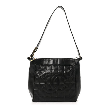 Chanel Lambskin Quilted Small Chocolate Bar Shoulder Bag Black 1 of 10