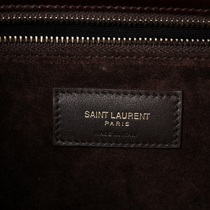 Saint Laurent Vegetal Cloud Tressage Monogram Medium Niki Chain Satchel Burnt Brown 7 of 18