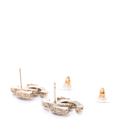 Chanel Enamel CC Baroque Earrings Black Gold 3 of 5