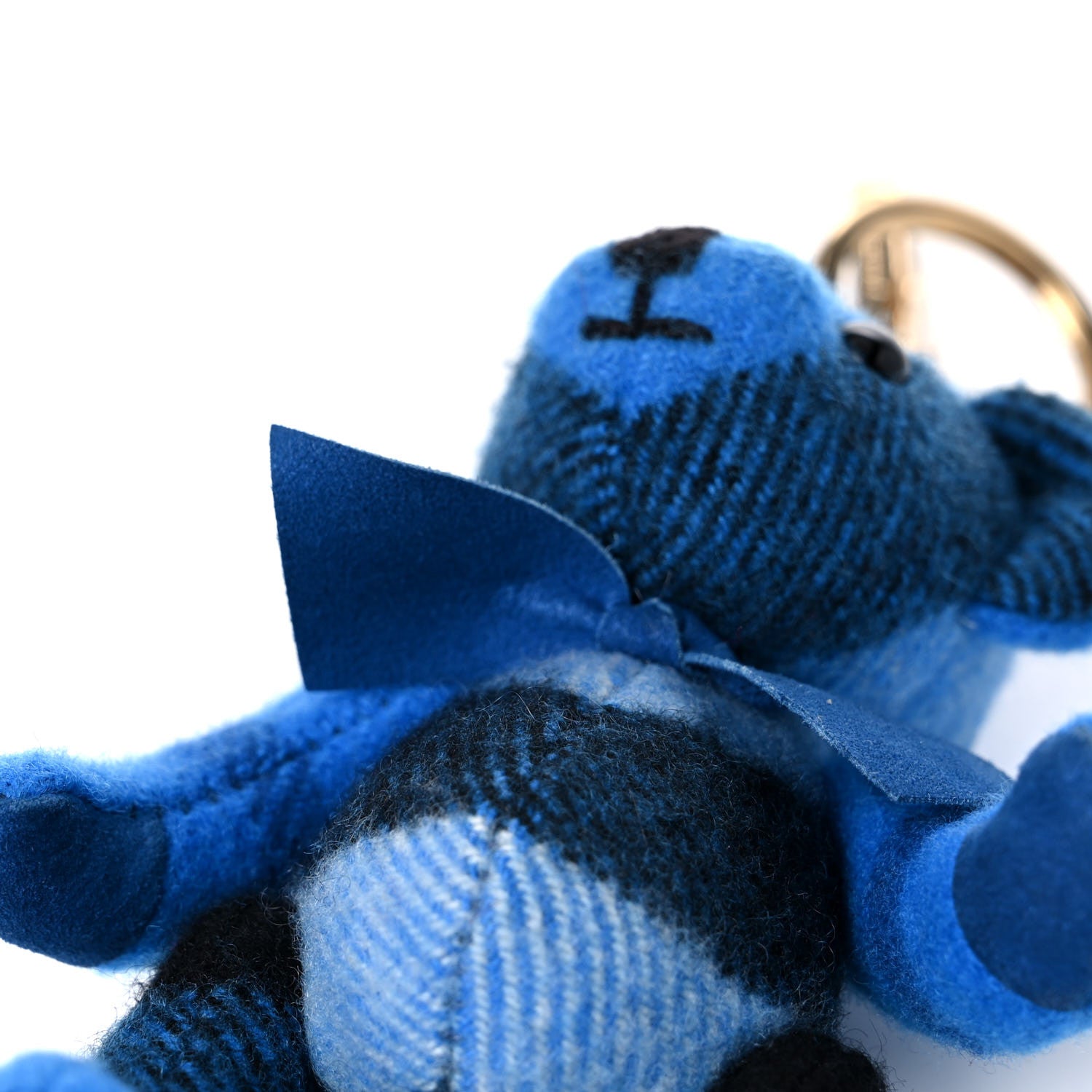 Burberry Cashmere Check Thomas Bear Charm Cornflower Blue 4 of 4
