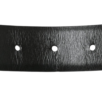 Valentino Garavani Glossy Calfskin VLogo Reversible 30mm Belt 85 34 Saddle Brown Black 3 of 6