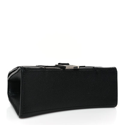 Balenciaga Grained Calfskin Hourglass Top Handle Bag XS Black 4 of 10