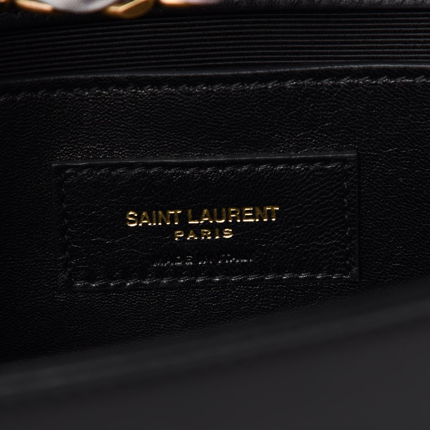 Calfskin Medium Monogram Kate Satchel Black Multicolor