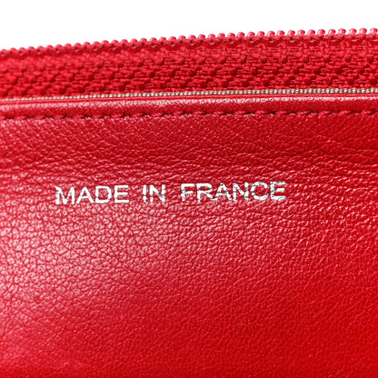 Chanel Caviar Sevruga Wallet on Chain WOC Red 7 of 12