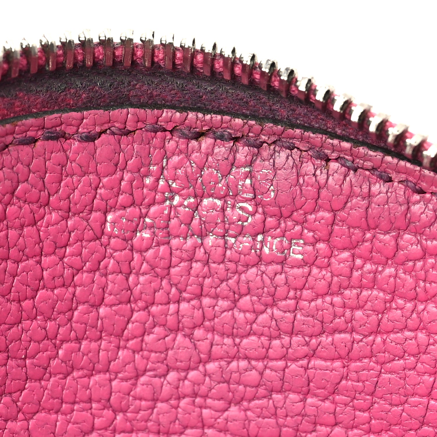 Hermes Chevre Mysore Evelyne Coin Purse Rose Pourpre 6 of 7