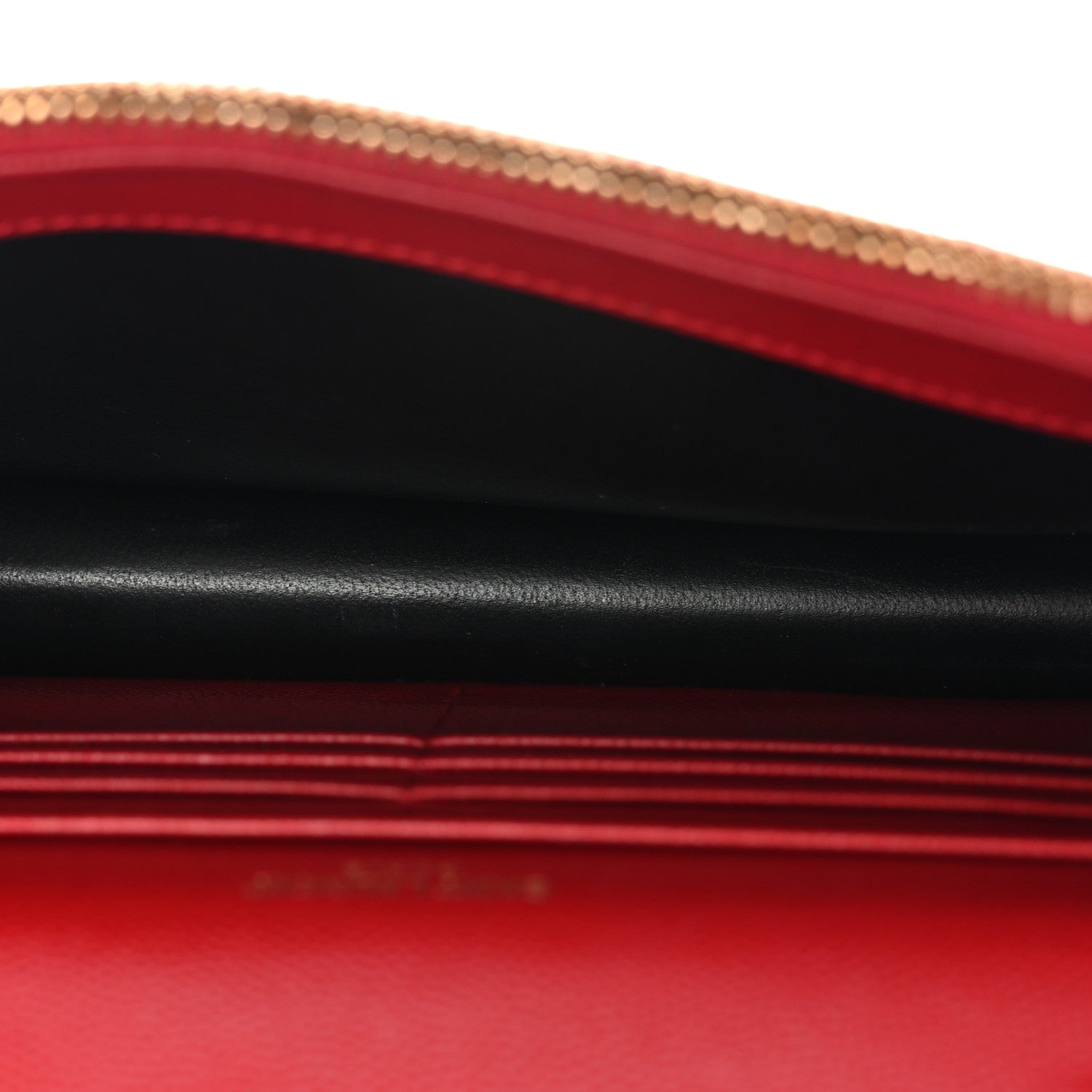 Saint Laurent Grain De Poudre Matelasse Chevron Monogram Envelope Chain Wallet New Red 5 of 10