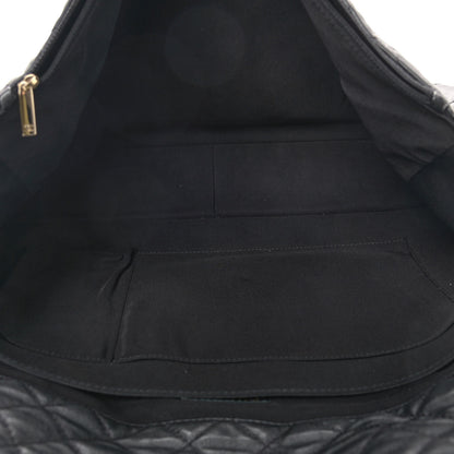 Chanel Calfskin Quilted XXL Travel Flap Bag Black 5 of 12