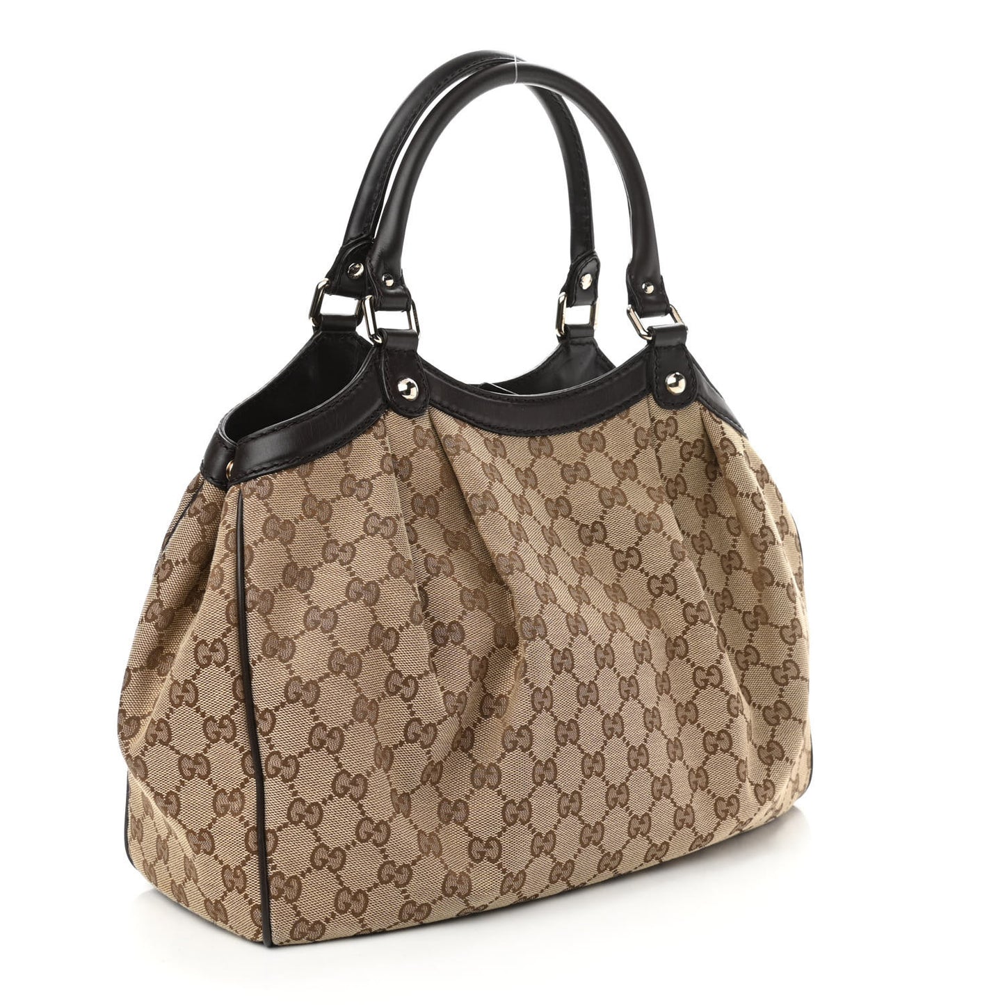 Monogram Medium Sukey Tote Dark Brown