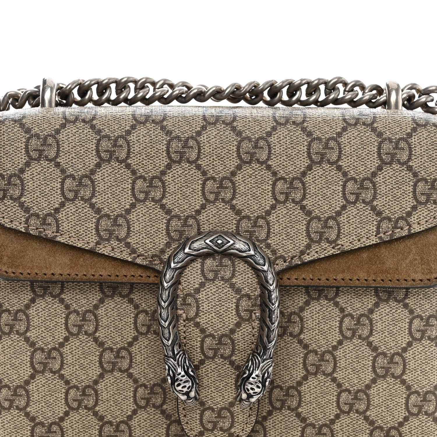 Gucci GG Supreme Monogram Mini Dionysus Shoulder Bag Taupe 8 of 13