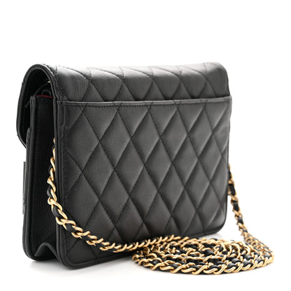 Chanel Calfskin Quilted Small Enchained Flap Black 3 of 13