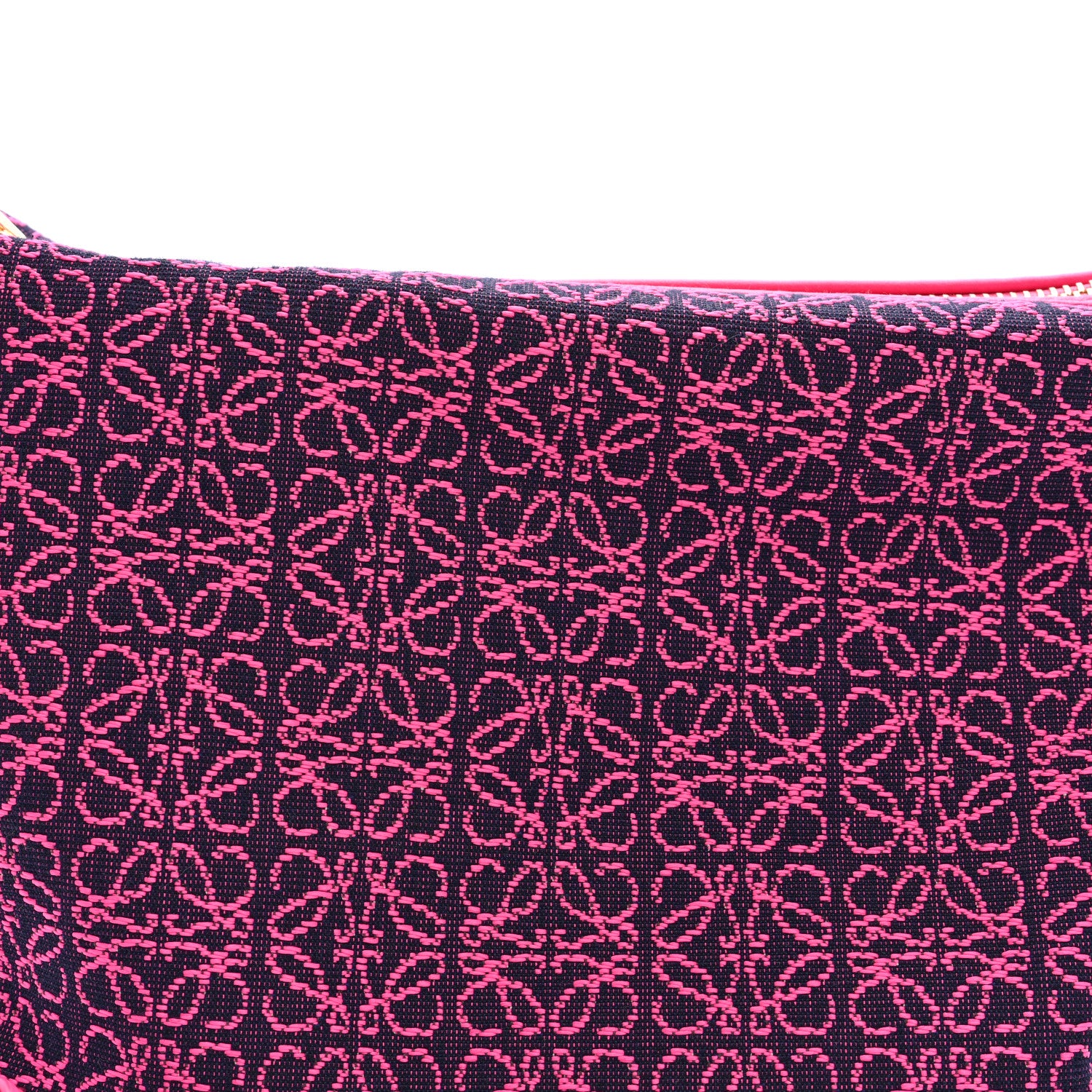 Loewe Jacquard Anagram Calfskin Small Cubi Bag Pink 7 of 9