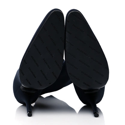 Balenciaga Jersey Crepe Round Toe Knife Booties 38 5 of 7