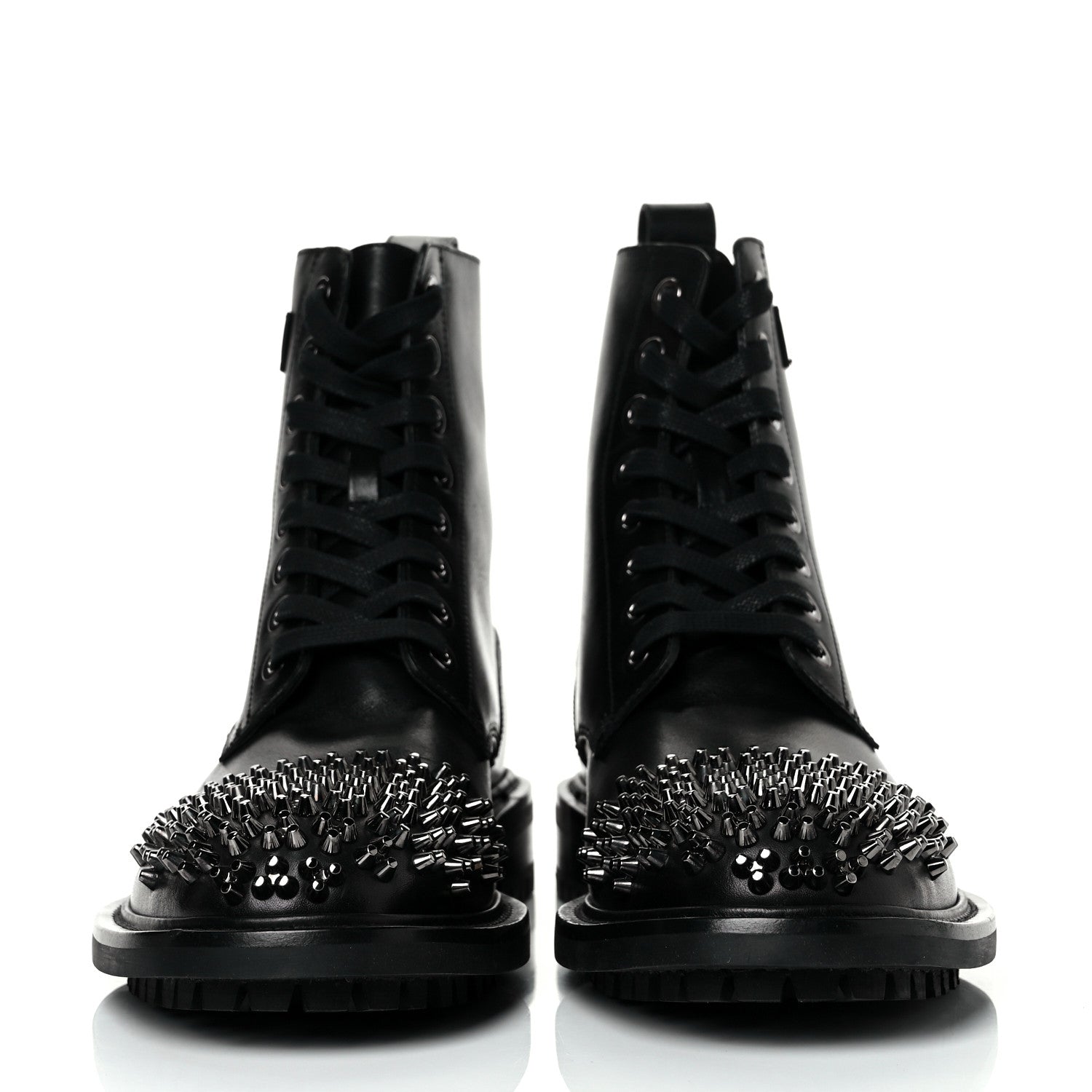 Jimmy Choo Calfskin Studs Mens Turing Ankle Boots 43 Black 2 of 6
