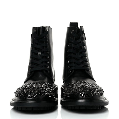 Jimmy Choo Calfskin Studs Mens Turing Ankle Boots 43 Black 2 of 6