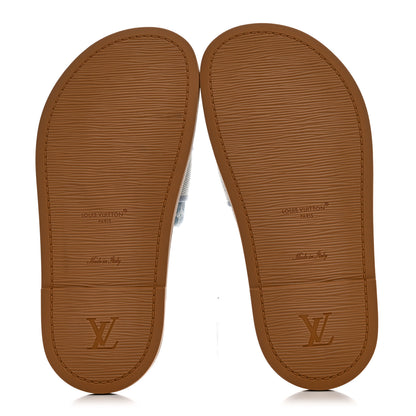 Louis Vuitton Monogram Denim LV Bliss Womens Comfort Mules 36.5 Turquoise 6 of 9