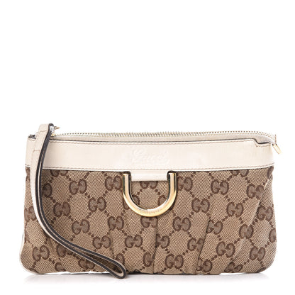 Gucci Monogram D Ring Wristlet White 1 of 16