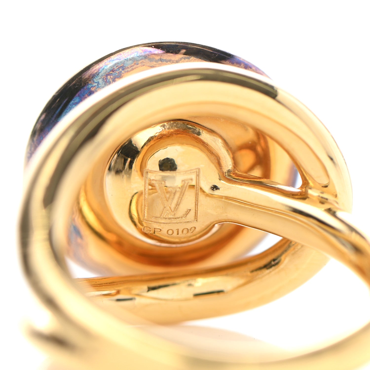 Louis Vuitton Monogram Celeste Ring 4.5 Gold 4 of 4