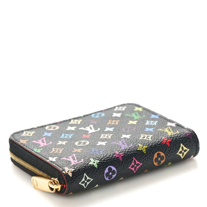 Louis Vuitton Monogram Multicolor Zippy Coin Purse Black Grenade 4 of 8