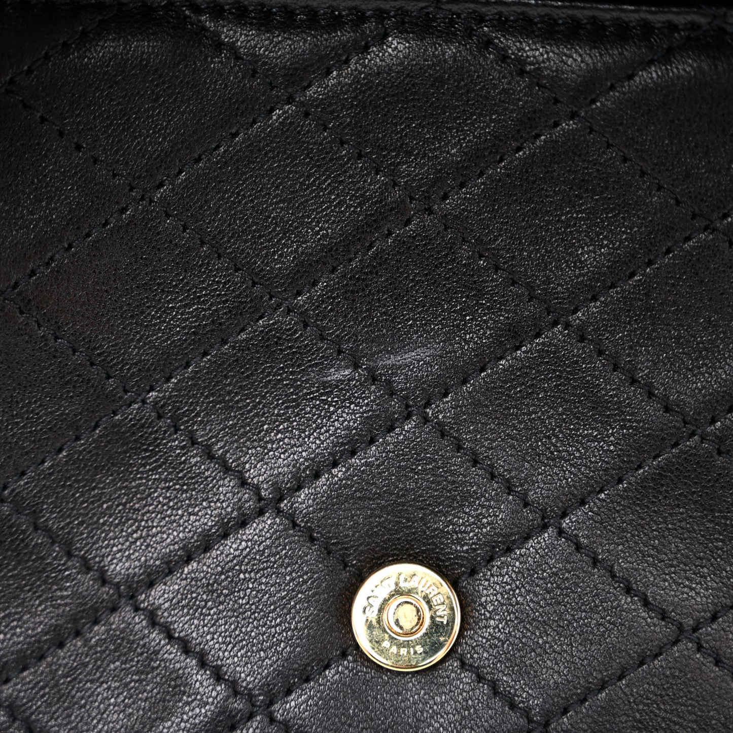 Lambskin Quilted Monogram Mini Nolita Black