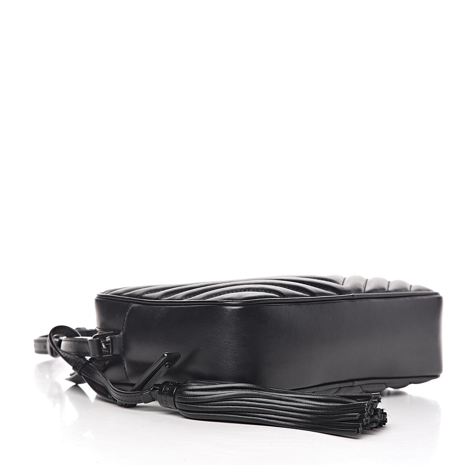 Saint Laurent Calfskin Matelasse Monogram Lou Camera Bag Black 4 of 9