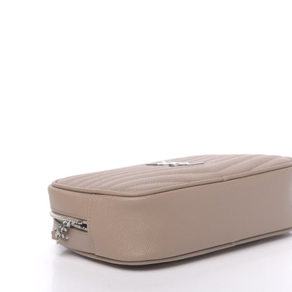 Saint Laurent Grain De Poudre Matelasse Monogram Mini Lou Camera Bag Gold Sand 8 of 10