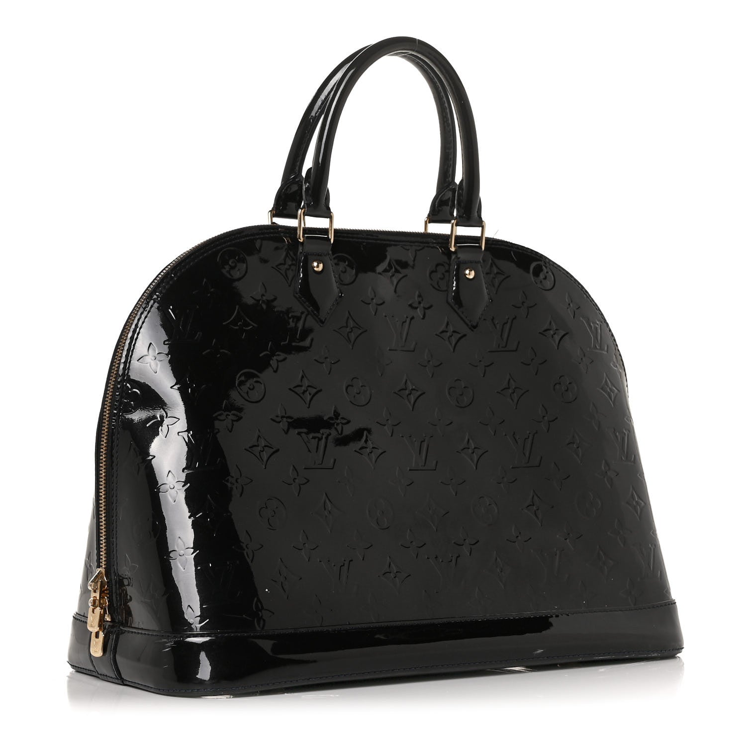 Louis Vuitton Vernis Alma GM Black 2 of 12