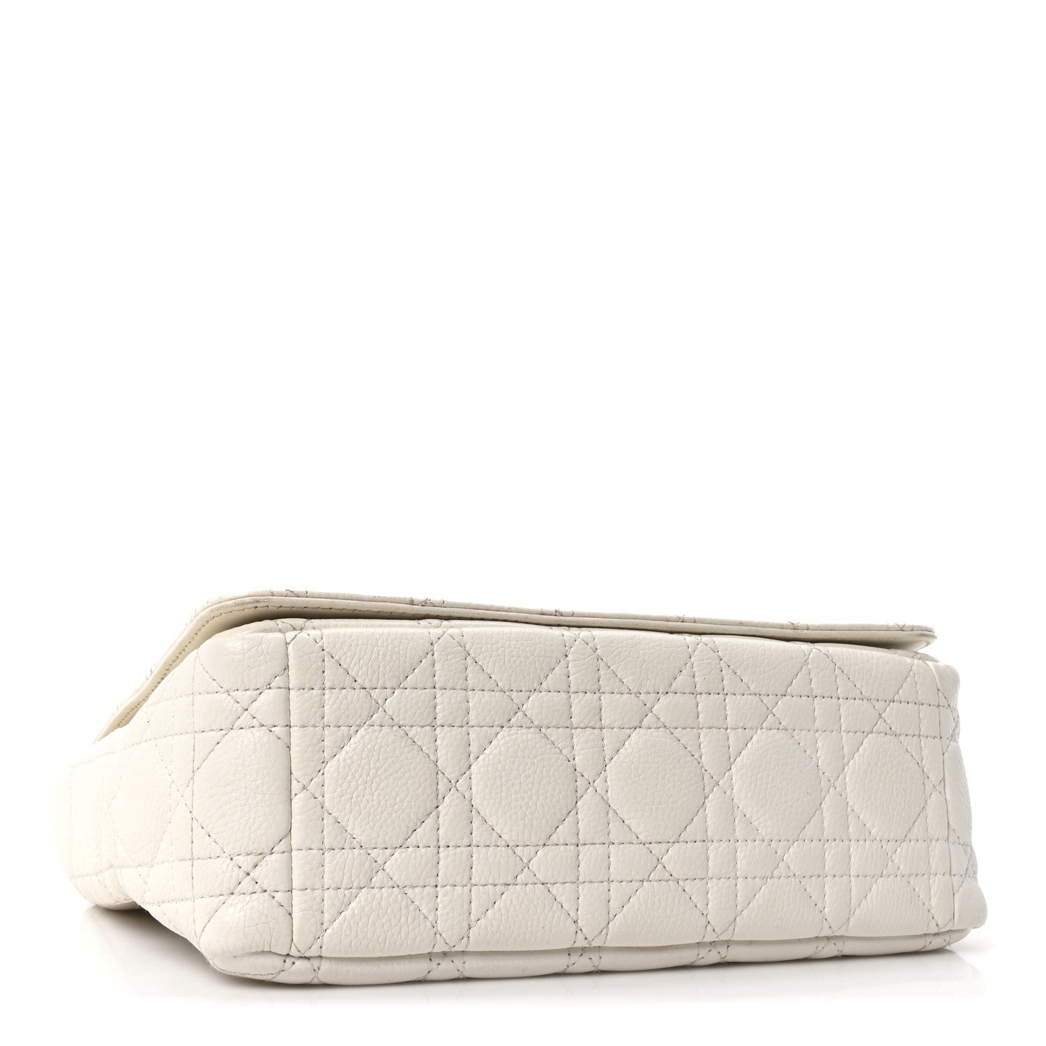 Christian Dior Supple Calfskin Cannage Medium Caro Bag Ivory 4 of 10