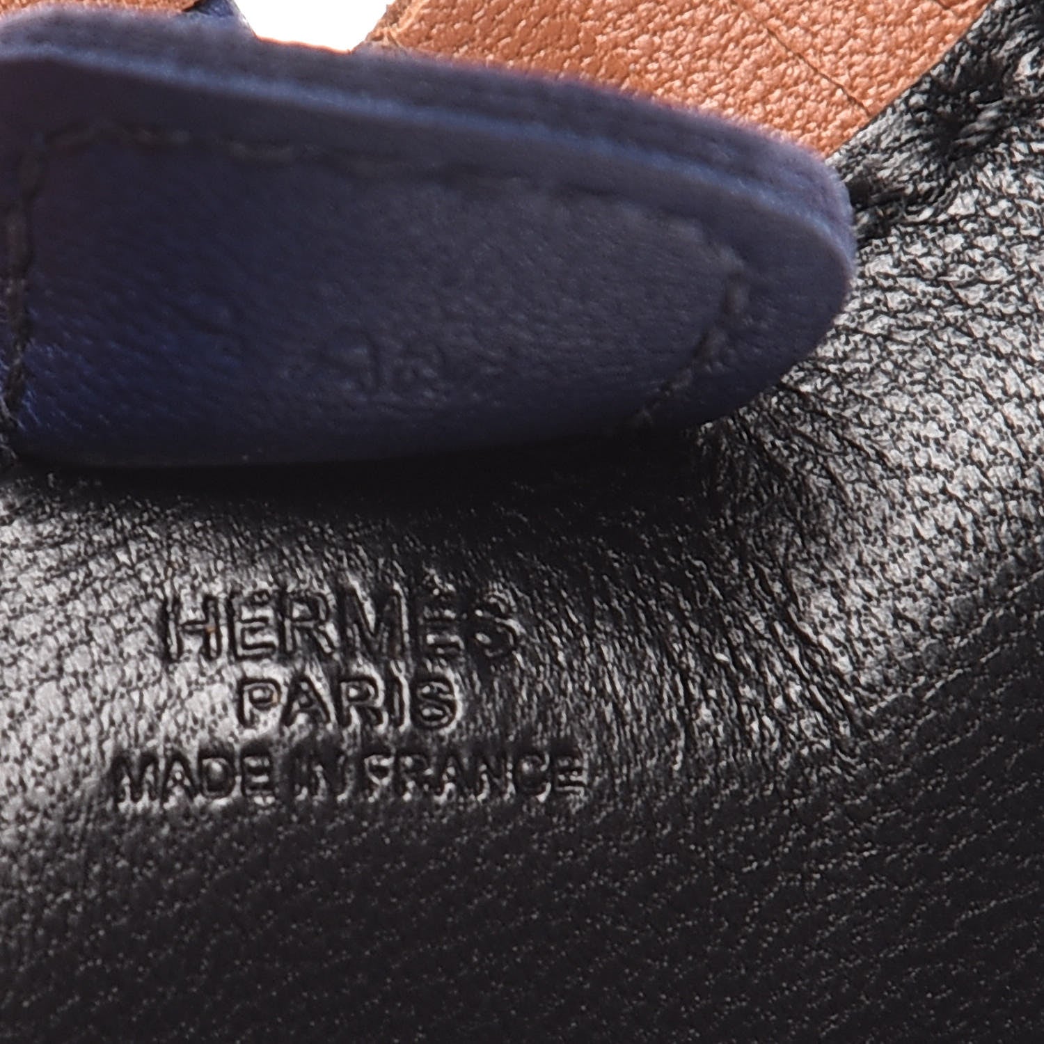 Hermes Milo Lambskin Grigri Rodeo Horse Bag Charm PM Black Bleu Saphir Gold 3 of 5
