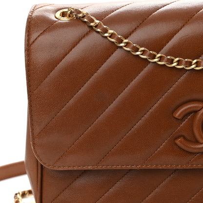 Chanel Lambskin Quilted Jumbo Coco Vintage Flap Brown 11 of 11