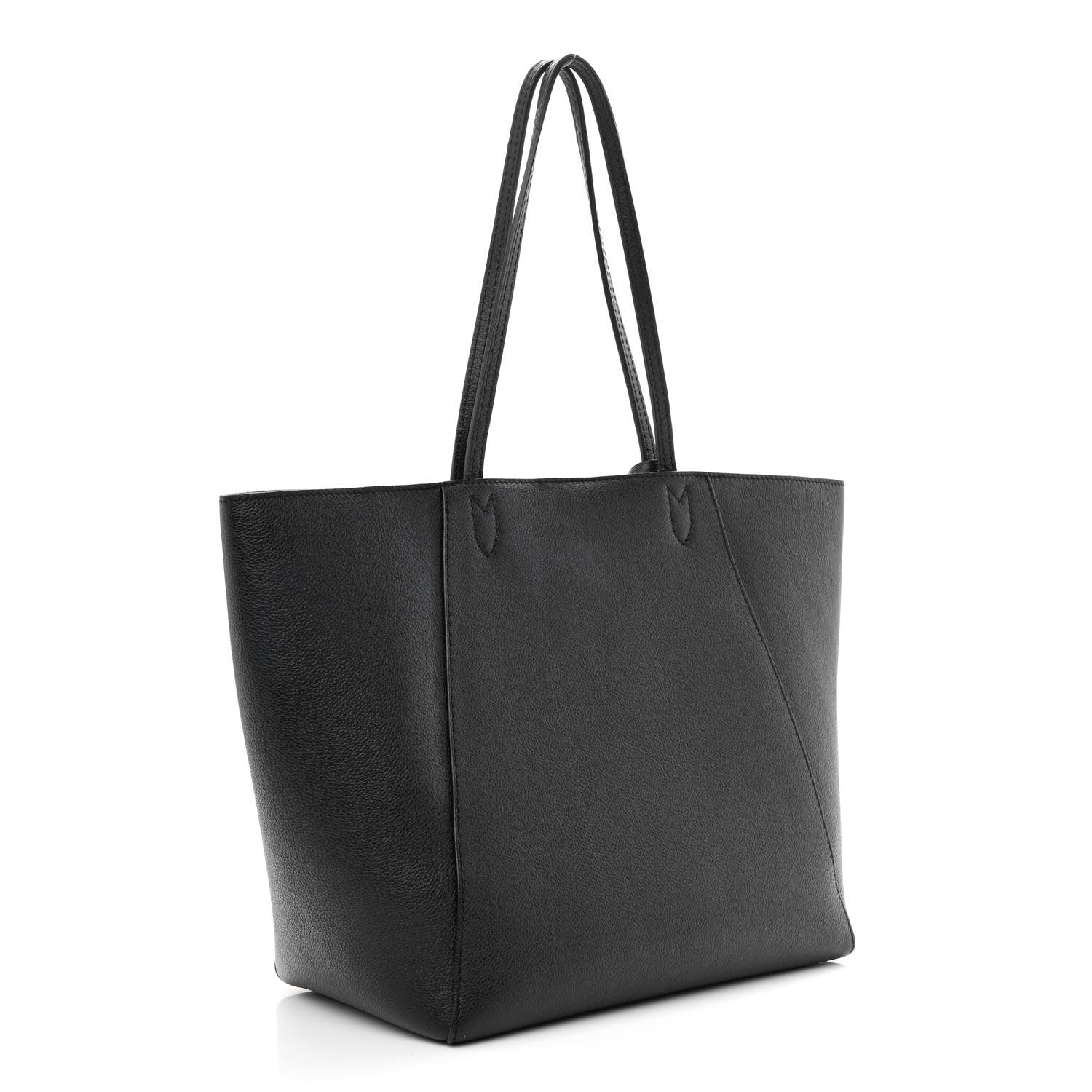 Louis Vuitton Calfskin Lockme Cabas Black 3 of 15