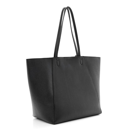 Louis Vuitton Calfskin Lockme Cabas Black 3 of 15