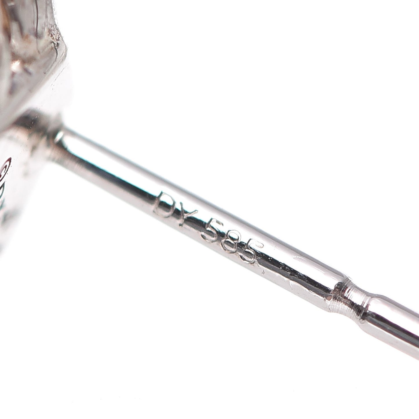 Sterling Silver Diamond Crystal 10mm Cable Wrap Earrings