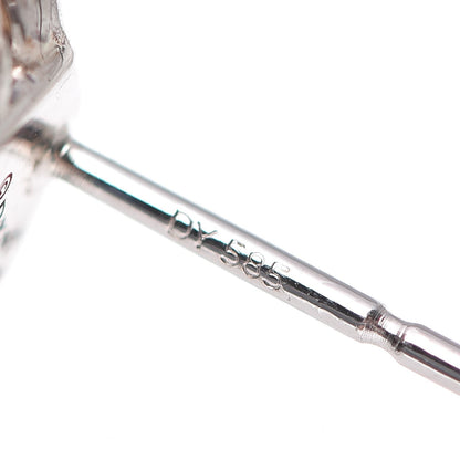 David Yurman Sterling Silver Diamond Crystal 10mm Cable Wrap Earrings 4 of 6