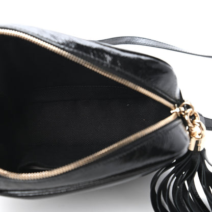 Gucci Soft Patent Small Soho Disco Bag Black 5 of 11