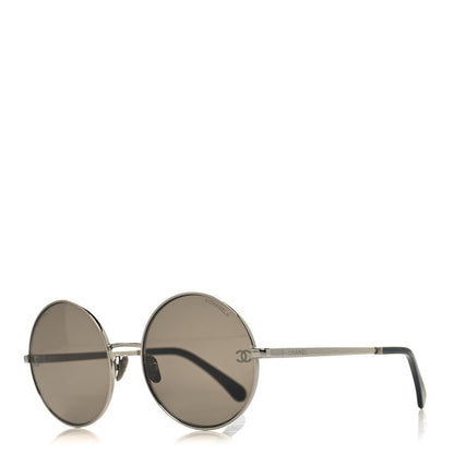 Chanel Round Sunglasses 4268 Black 1 of 9