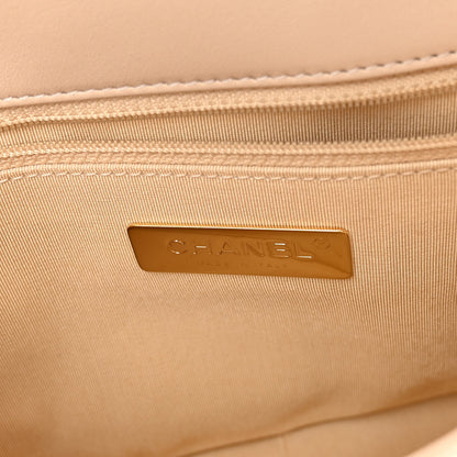 Chanel Lambskin Quilted Medium Chanel 19 Flap Beige 6 of 12
