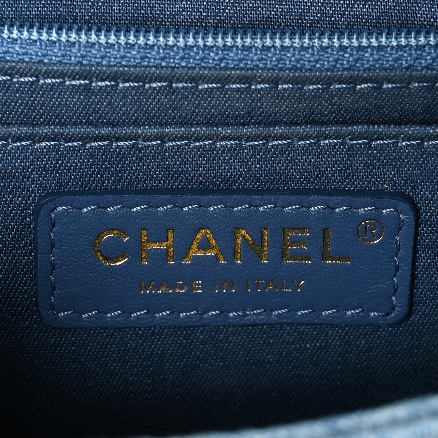 Chanel Denim Quilted Mini Pearl Crush Flap Blue 7 of 10