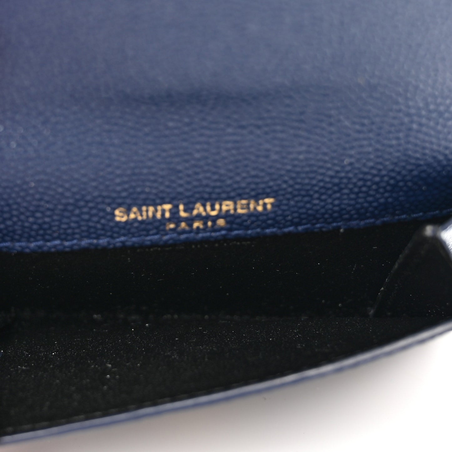 Grain De Poudre Uptown Monogram Card Case Navy