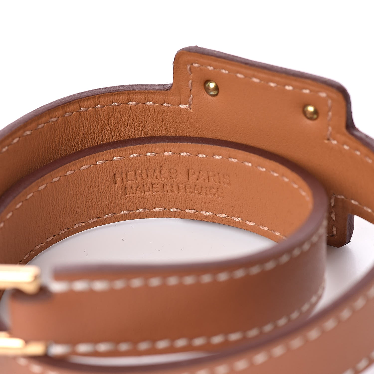 Hermes Swift O'Kelly Double Tour Bracelet T2 Gold 7 of 8
