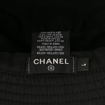 Chanel Cotton CC Bucket Hat L Black 8 of 12
