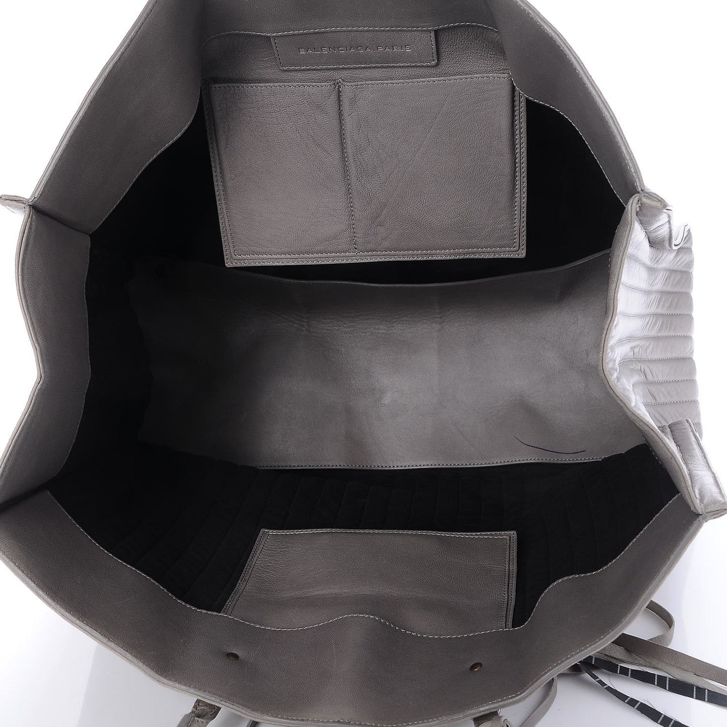 Veau Papier A4 Stitched Tote Grey