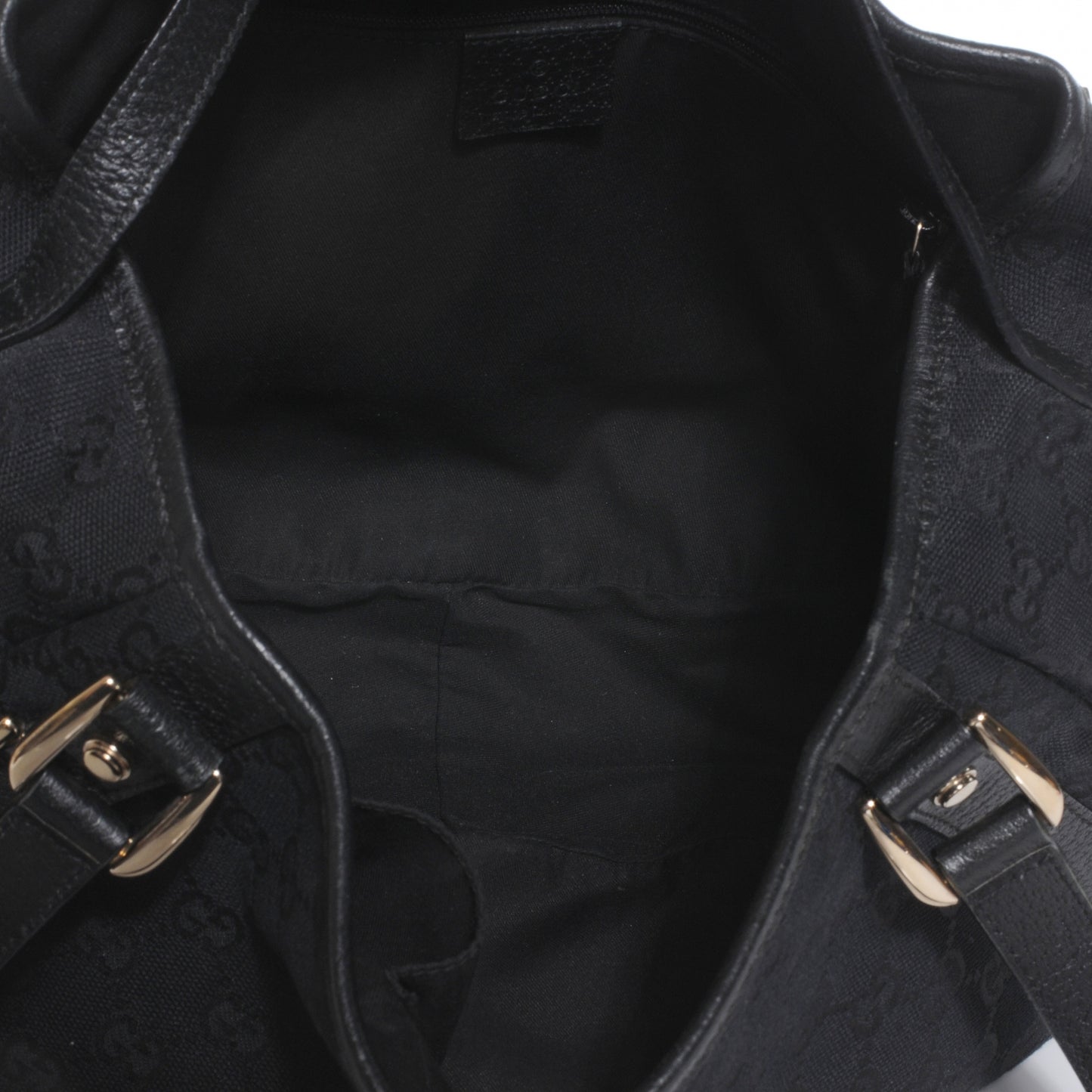 Monogram Medium Abbey Shoulder Bag Black